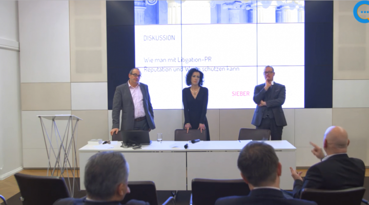 Brandaktuell: Manager am Medienpranger – Buchvorstellung und Podiumsdiskussion über Litigation-PR
