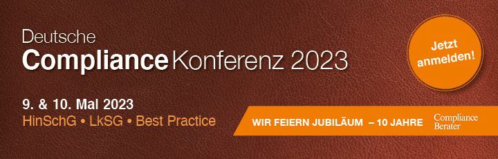 Neues Event: Deutsche Compliance Konferenz 2023