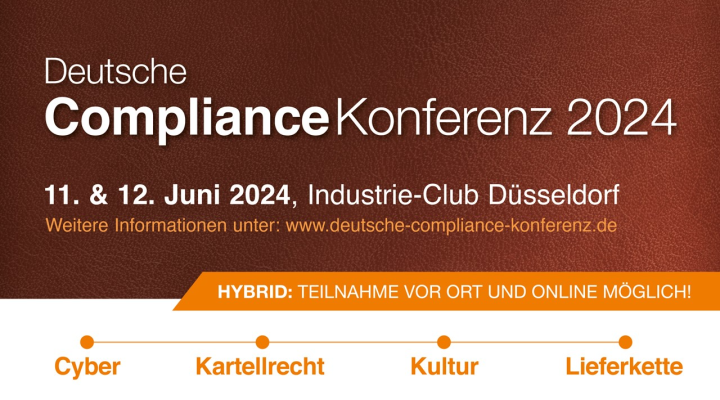 Jetzt Tickets sichern! – Deutsche Compliance Konferenz am 11. & 12. Juni 2024
