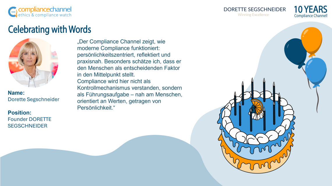 Danke an Dorette Segschneider!