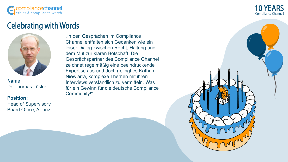 Unser Dankeschön an Dr. Thomas Lösler