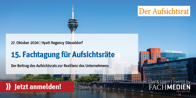 Jetzt anmelden! Fachtagung für Aufsichtsräte am 27. Oktober 2026