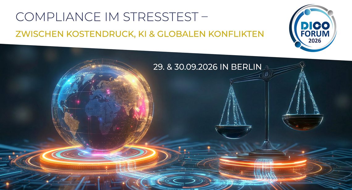 DICO FORUM Compliance 2026 – am 29. & 30. September 2026 in Berlin